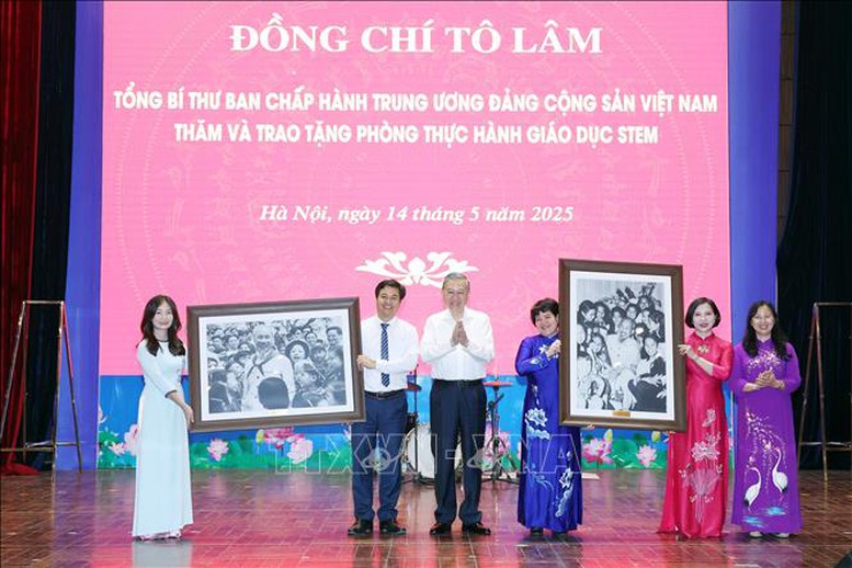 Tổng Bí thư Tô Lâm: Thúc đẩy đổi mới sáng tạo, chuyển đổi số trong trường học, không để học sinh nào bị bỏ lại phía sau 18 tbt to lam thuc day doi moi sang tao 7