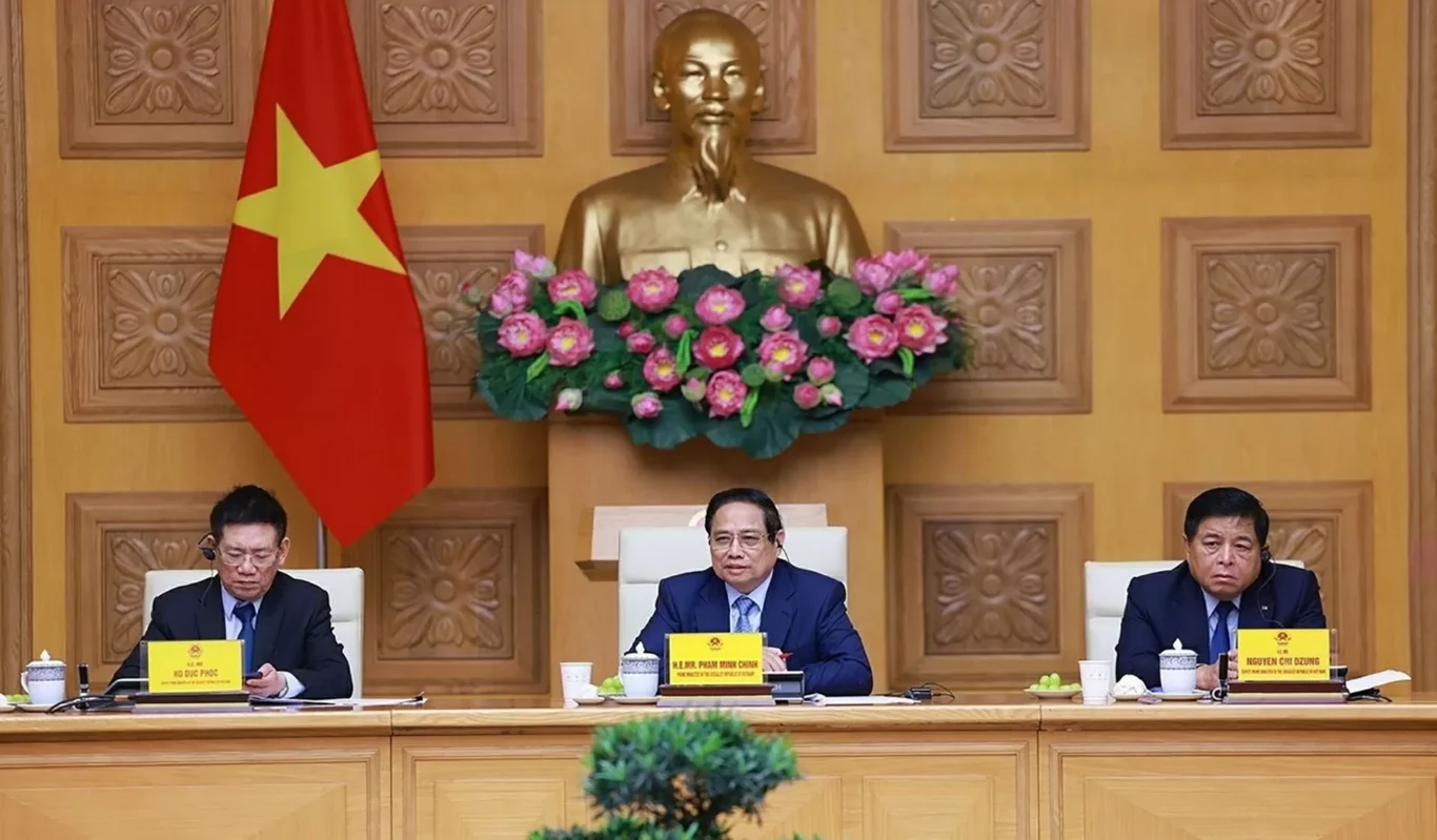 Thủ tướng Phạm Minh Chính làm việc với cộng đồng doanh nghiệp Hoa Kỳ tại Việt Nam 6 tt pmc lam viec voi cong dong doanh nghiep hoa ky tai vn 2